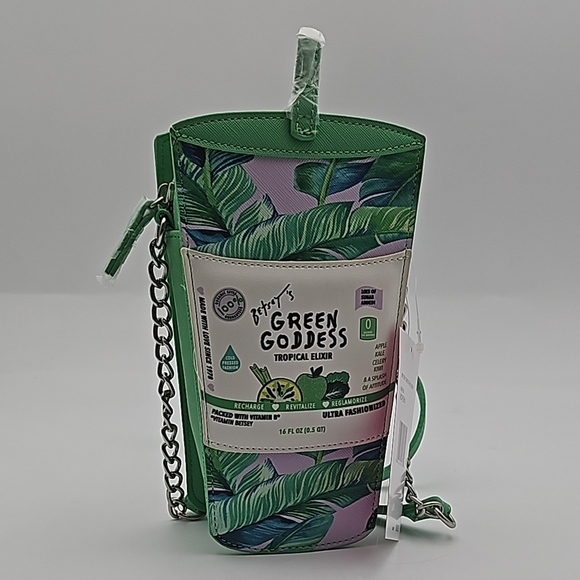 Betsey Johnson Green Goddess Tropical Elixir Crossbody Bag - Picture 4 of 10